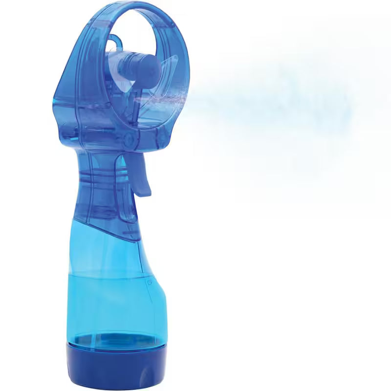 3 in. Water Misting Personal Fan in Blue K74953