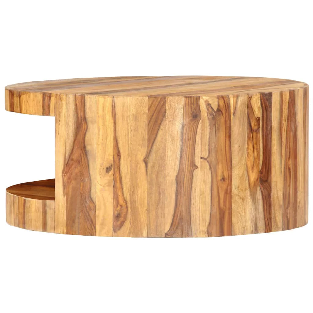 Round Coffee Table Solid Sheesham Wood F317