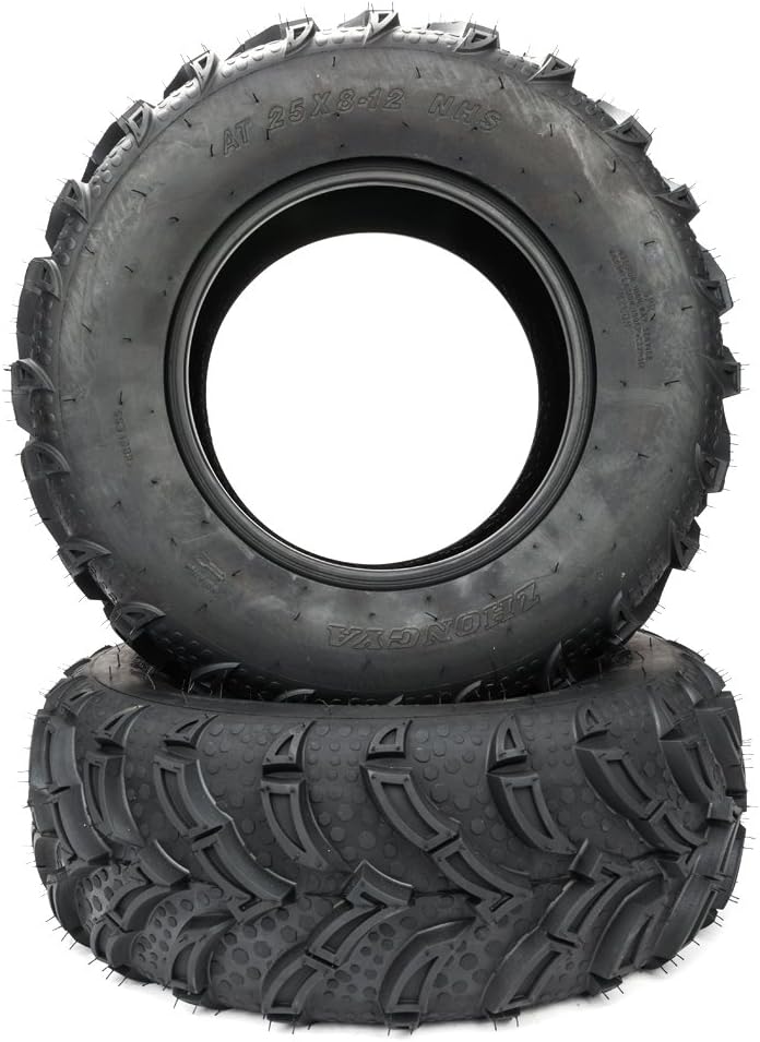 2PCS 25x8-12 Front ATV UTV All-Terrain Tires 6 PLY W510625