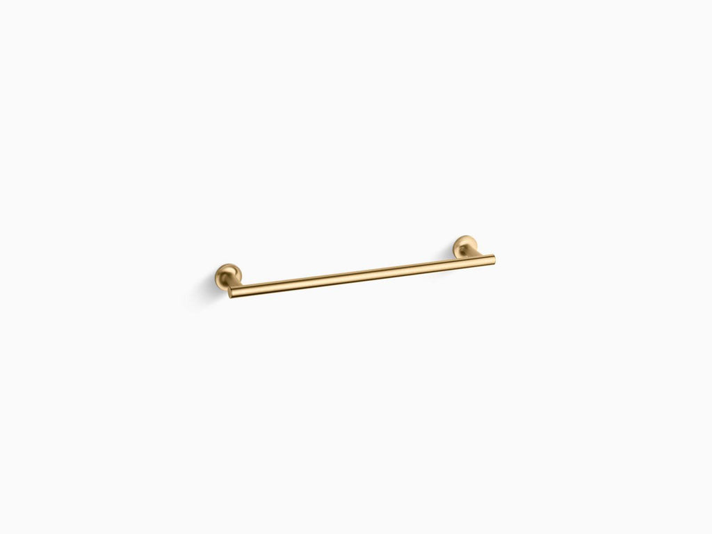 Vibrant Moderne Brushed Gold Towel Bar O8010