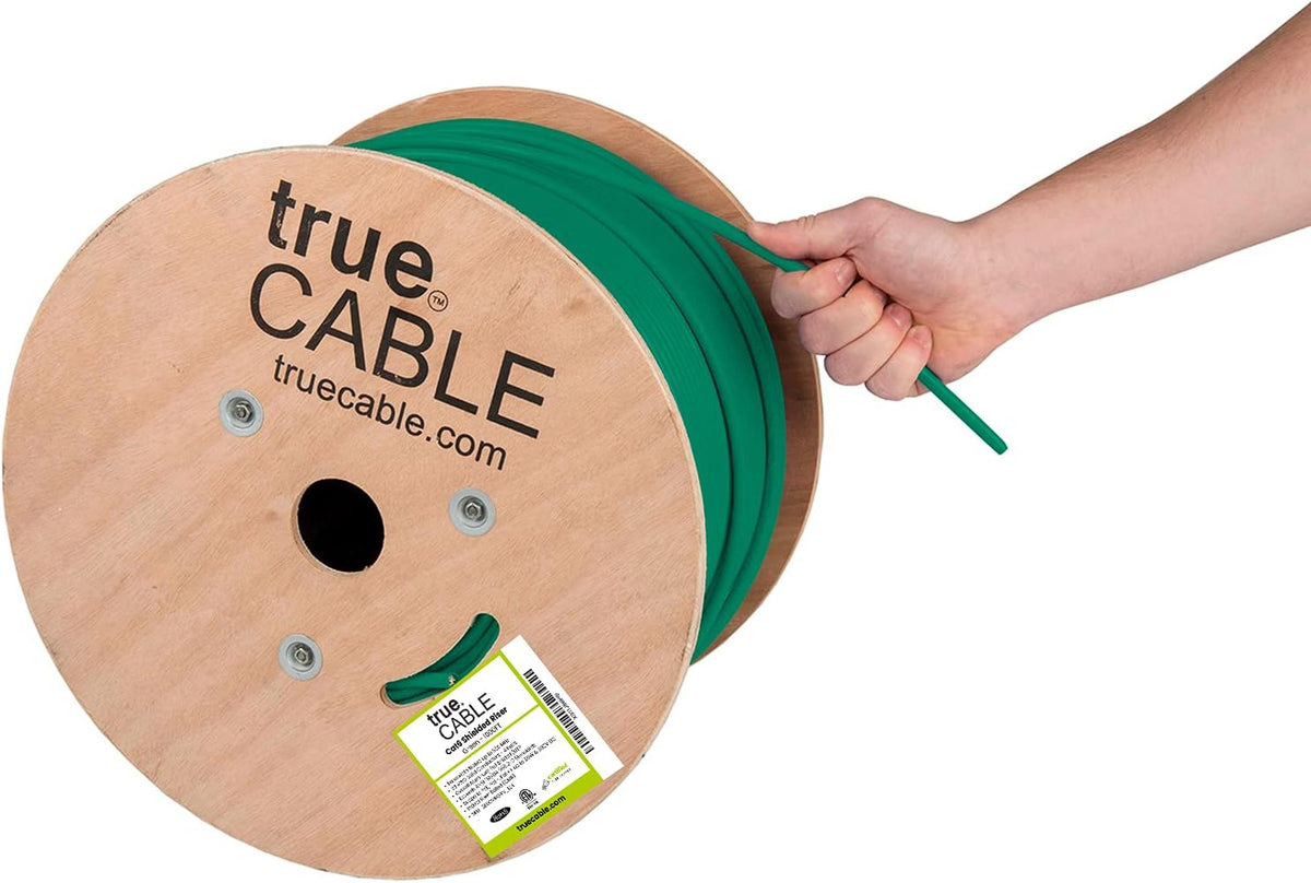 1000ft Red 23AWG Solid Bare Copper Bulk Ethernet Cable J697