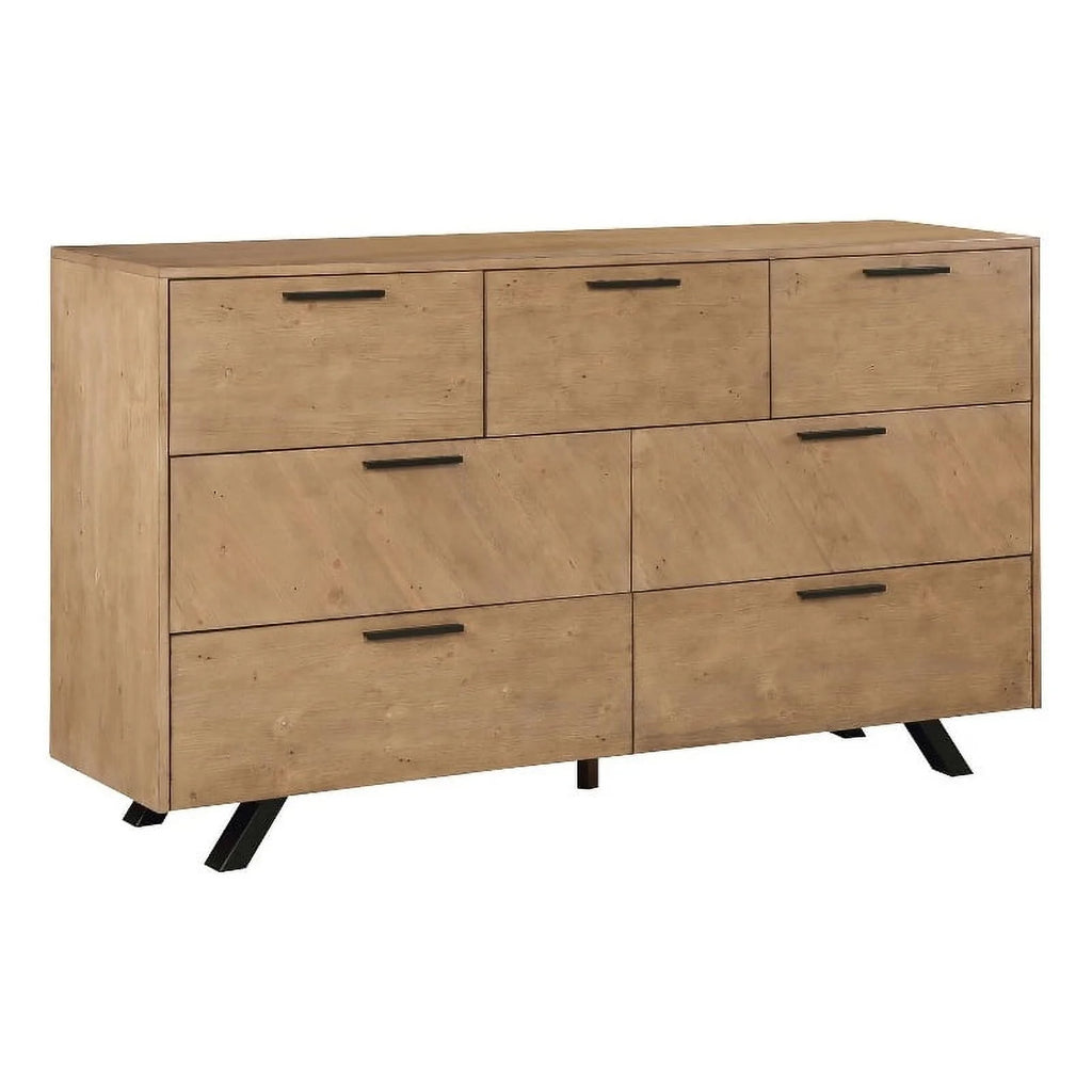 7 Drawer Wood Rectangular Dresser R85790