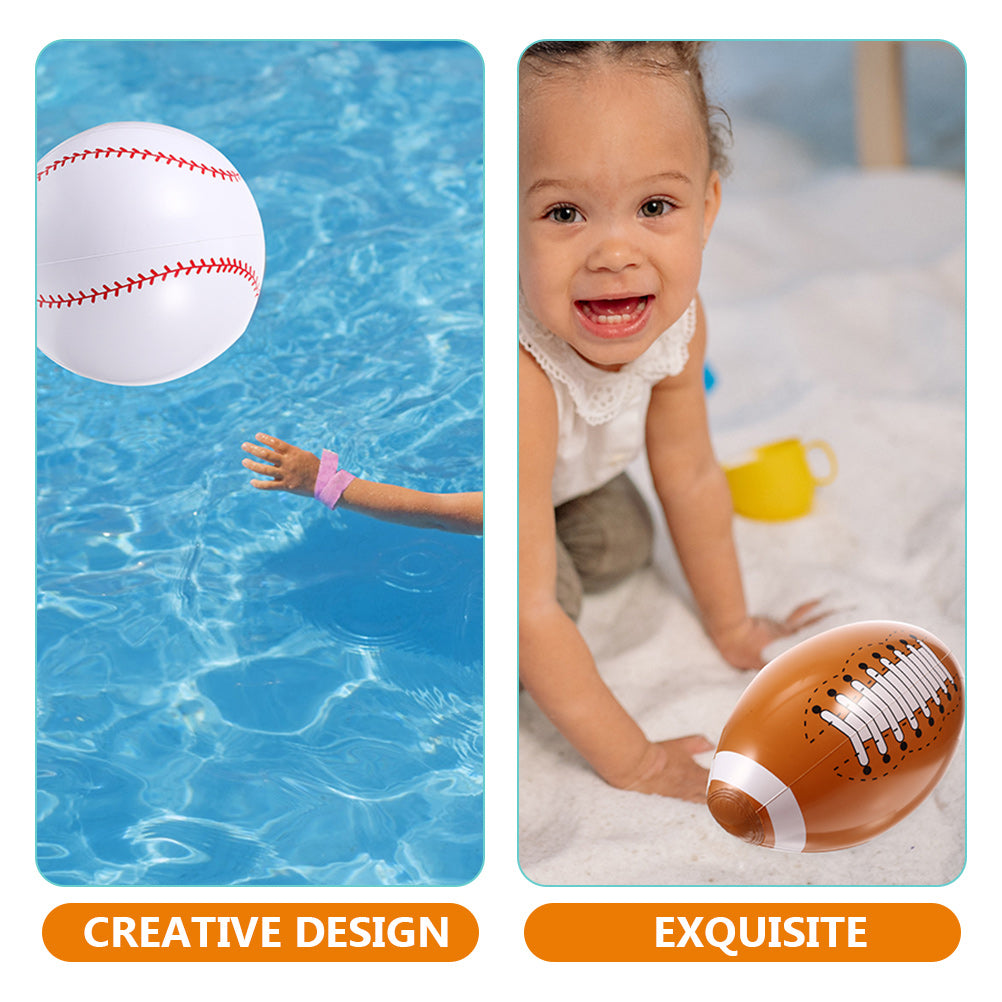16 Pcs Inflatable Beach Ball Set W129996