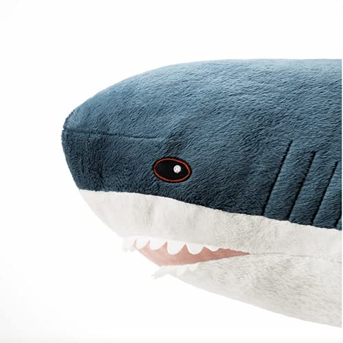 Blue 31-inch Shark Plush Toy Pillow W724