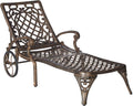 Verdi Grey Cast Aluminum Chaise Lounge D533319