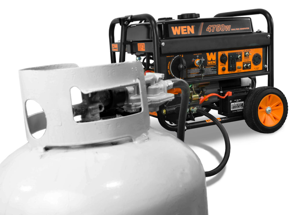 4,750/3,800-Watt Dual Fuel Portable Generator with Wheel Kit Q2872