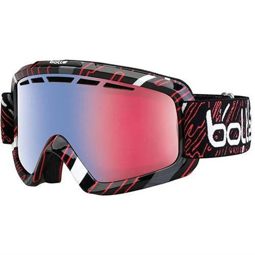 Shiny Black and Red Ski Goggles O96994