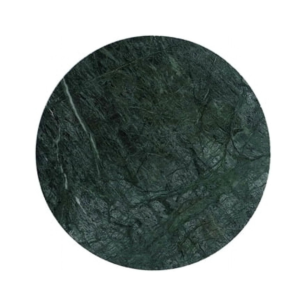 Adjustable Metal and Green Marble Accent Table R855