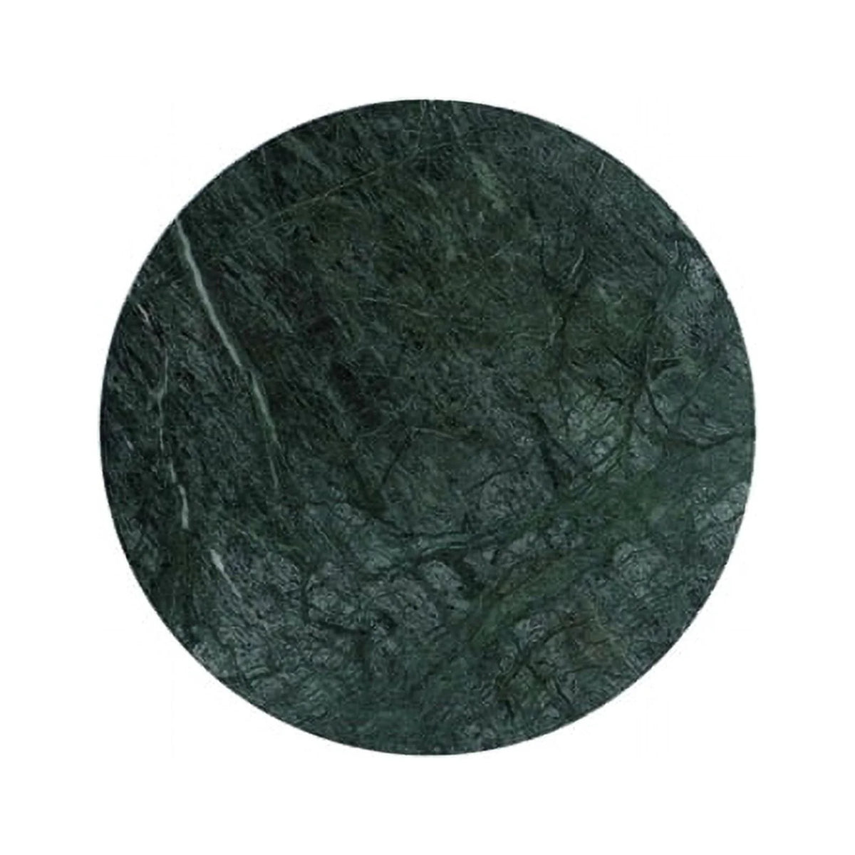 Adjustable Metal and Green Marble Accent Table R855
