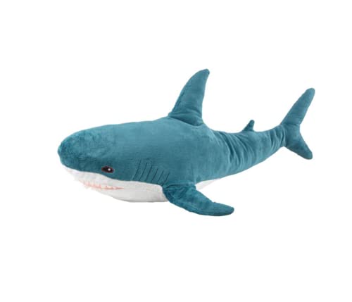 Blue 31-inch Shark Plush Toy Pillow W724