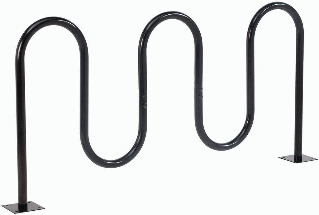 68L Black Flange Mount Bike Rack, 7-Bike Capacity T9559