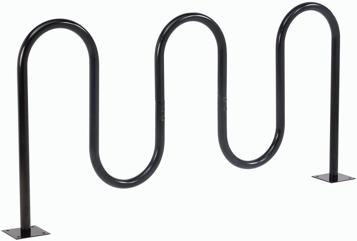 68L Black Flange Mount Bike Rack, 7-Bike Capacity T9559