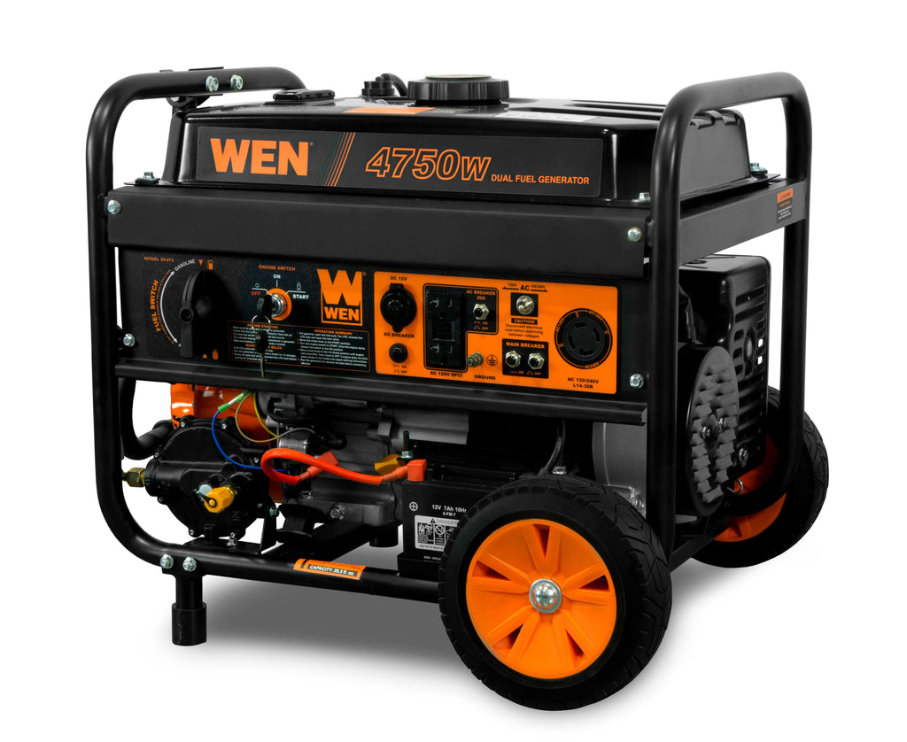 4,750/3,800-Watt Dual Fuel Portable Generator with Wheel Kit Q2872