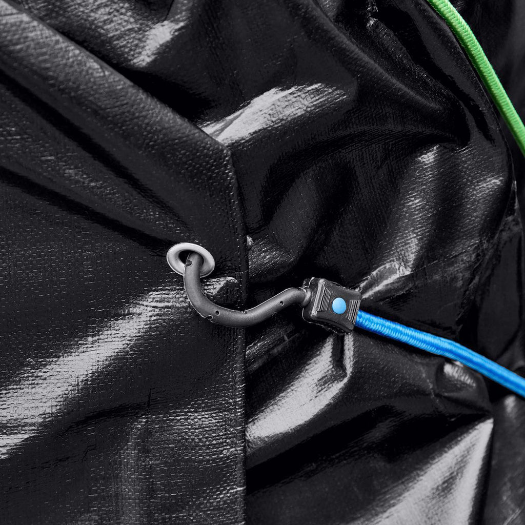 18 ft. x 24 ft. Silver and Black Weather-Resistant Tarp S3660