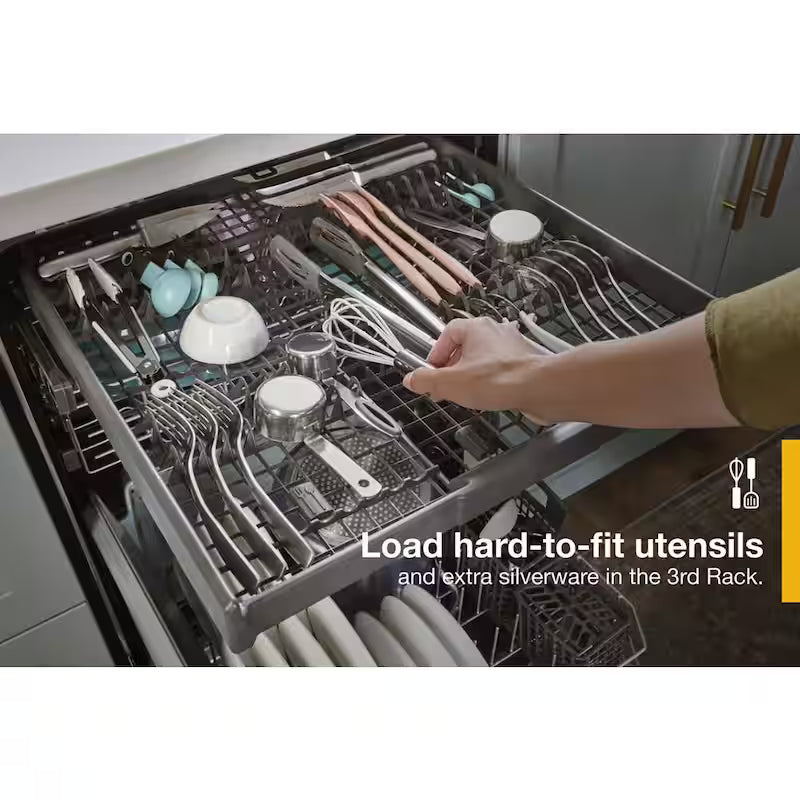 Black Stainless Built-In Tall Tub Dishwasher with Third Level Rack G16795