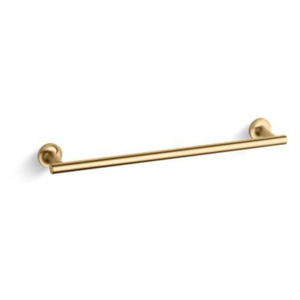 Vibrant Moderne Brushed Gold Towel Bar O8010