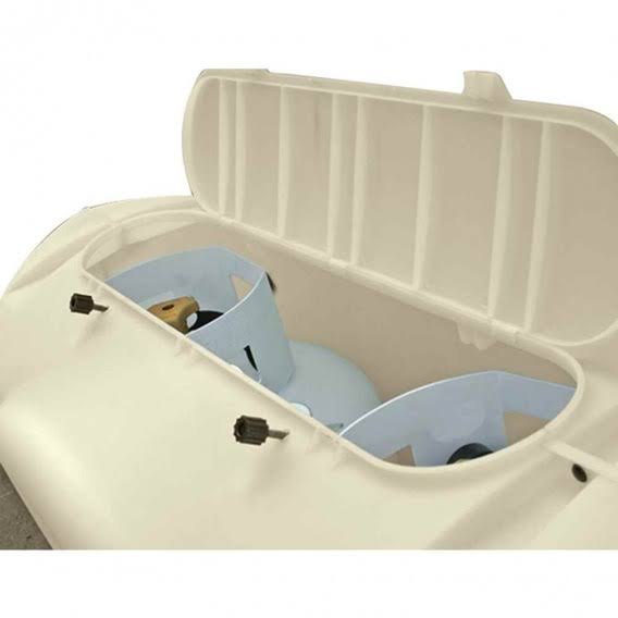 Heavy-Duty Dual Propane Tank Cover Beige W66508