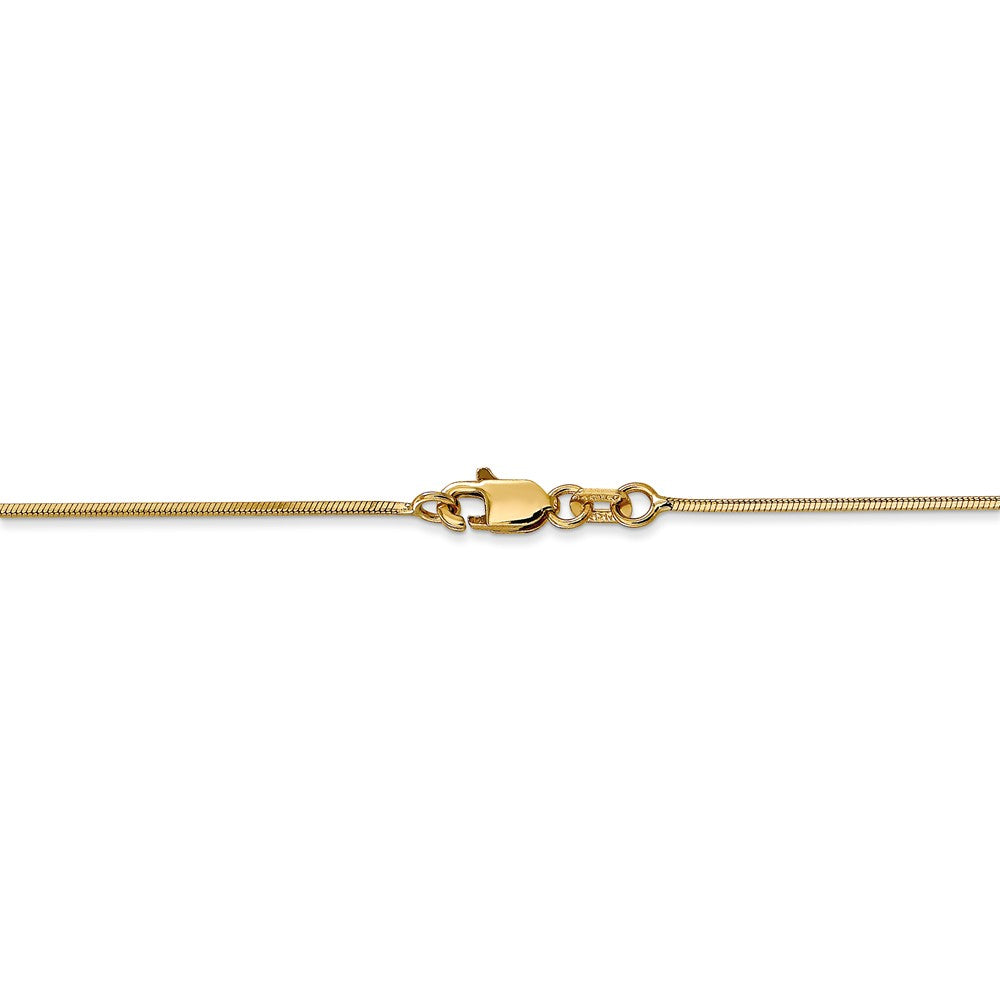 14kt Yellow Gold 1.0mm Octagonal Snake Chain 18 inch Lobster Clasp E605732