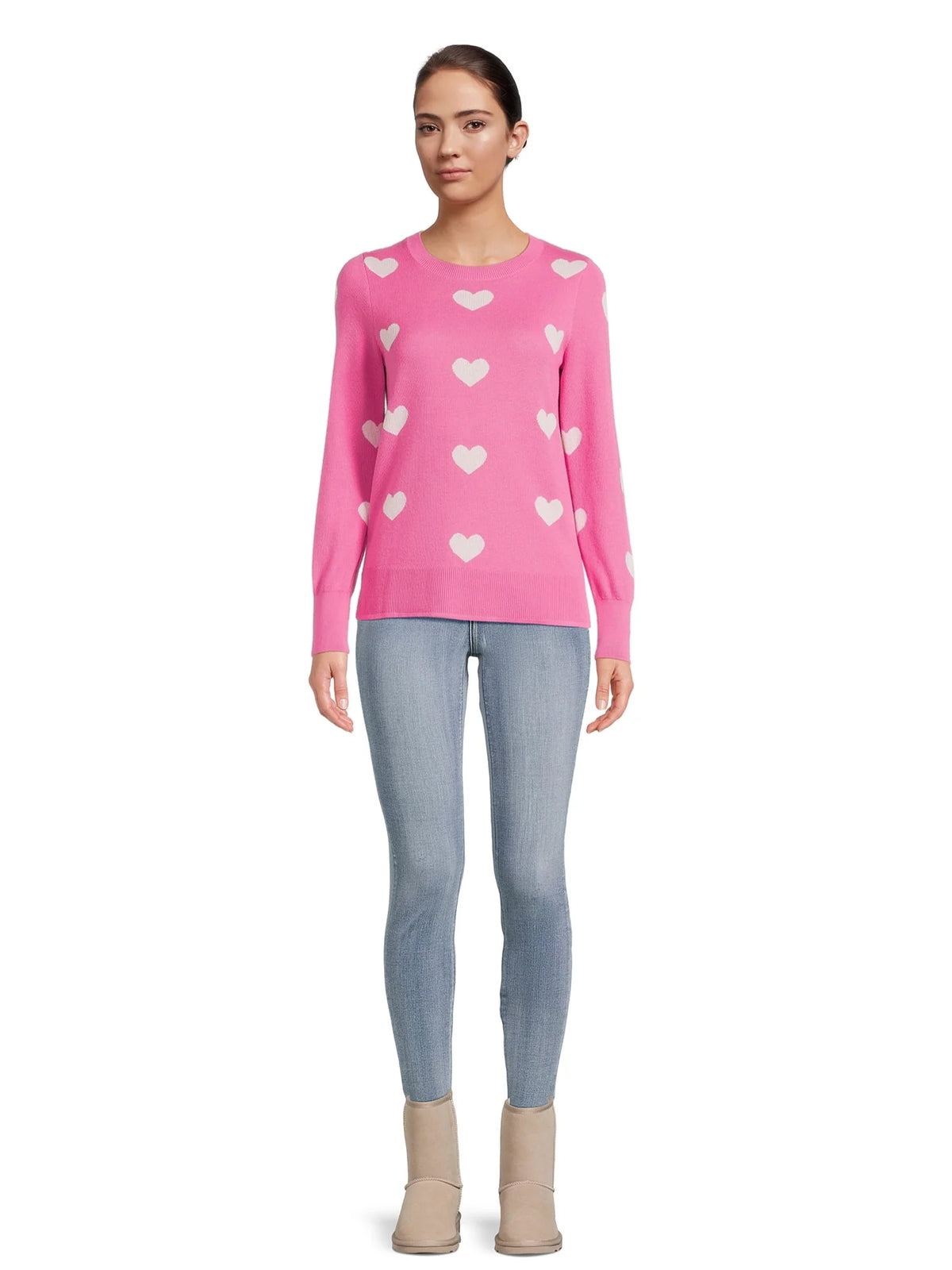 Print Crew Neck Sweater V18782
