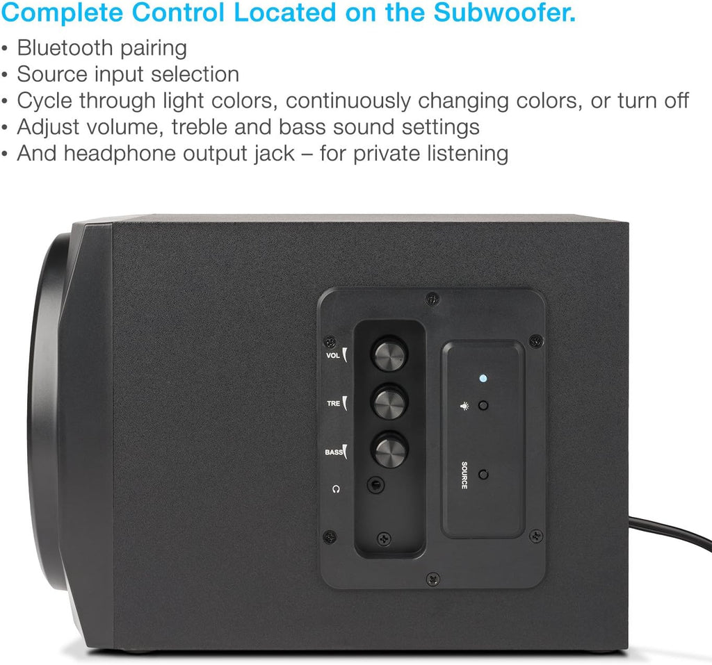 2.1 Bluetooth Subwoofer Speaker System, Pack of 2 H2111