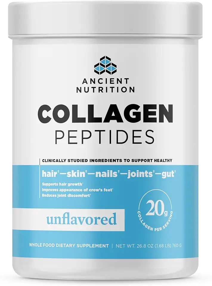 Unflavored Hydrolyzed Collagen Peptides Powder 38 Servings L7771