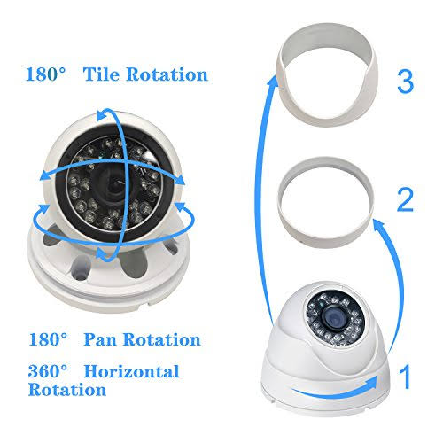 Dome Security Camera 2.8mm-12mm Varifocal Lens 100ft Q5751