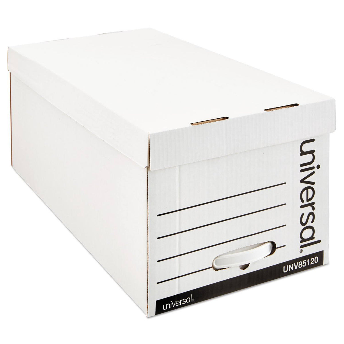 White Fiberboard Storage Box Drawer Files A411158