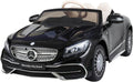 12V Licensed Mercedes Maybach S650 Ride on Car with Remote Control, Electric Ride on Vehicles Cars for Kids w/ MP3 Bluetooth, Black R1401