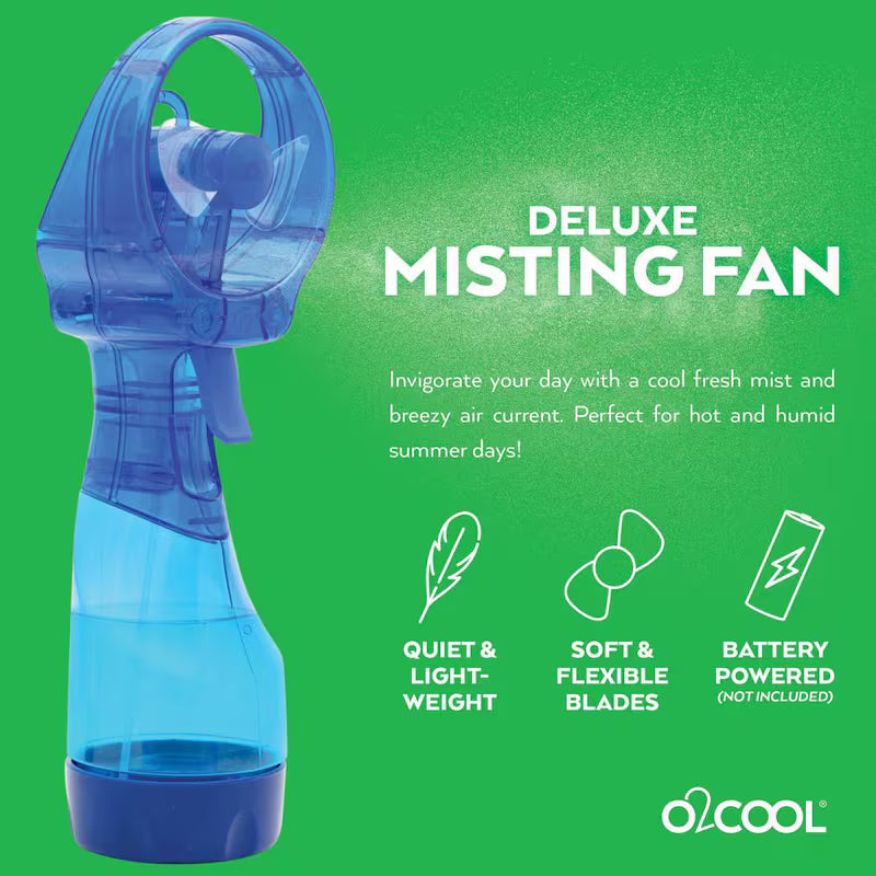 3 in. Water Misting Personal Fan in Blue K74953