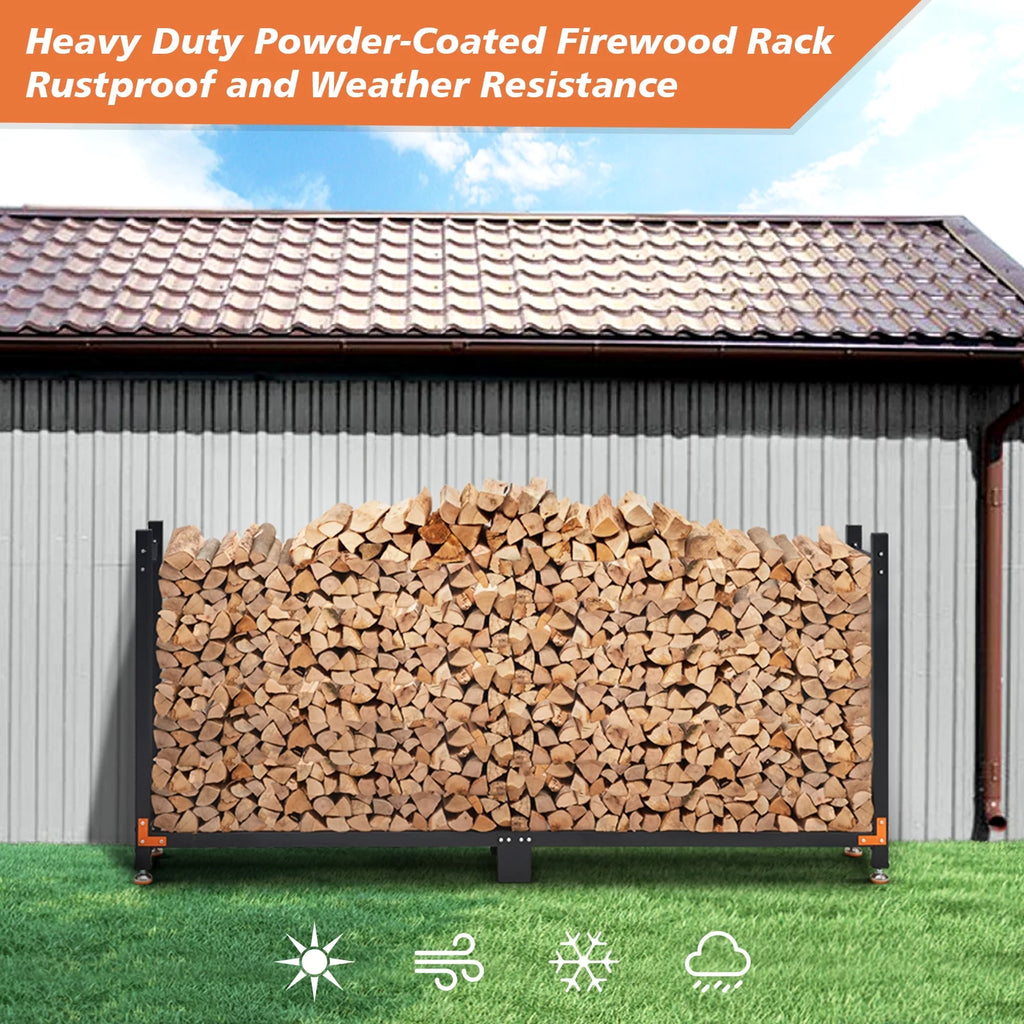 8ft Heavy Duty Firewood Rack U907968