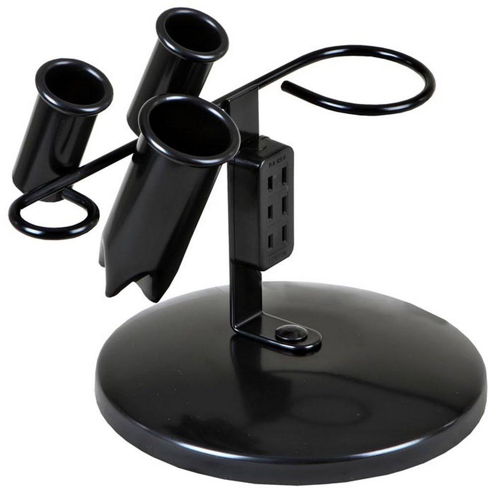 Black Desktop Outlet Holder O382