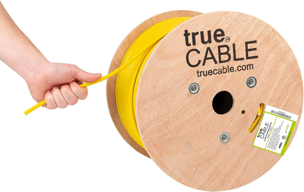1000ft Red 23AWG Solid Bare Copper Bulk Ethernet Cable J697