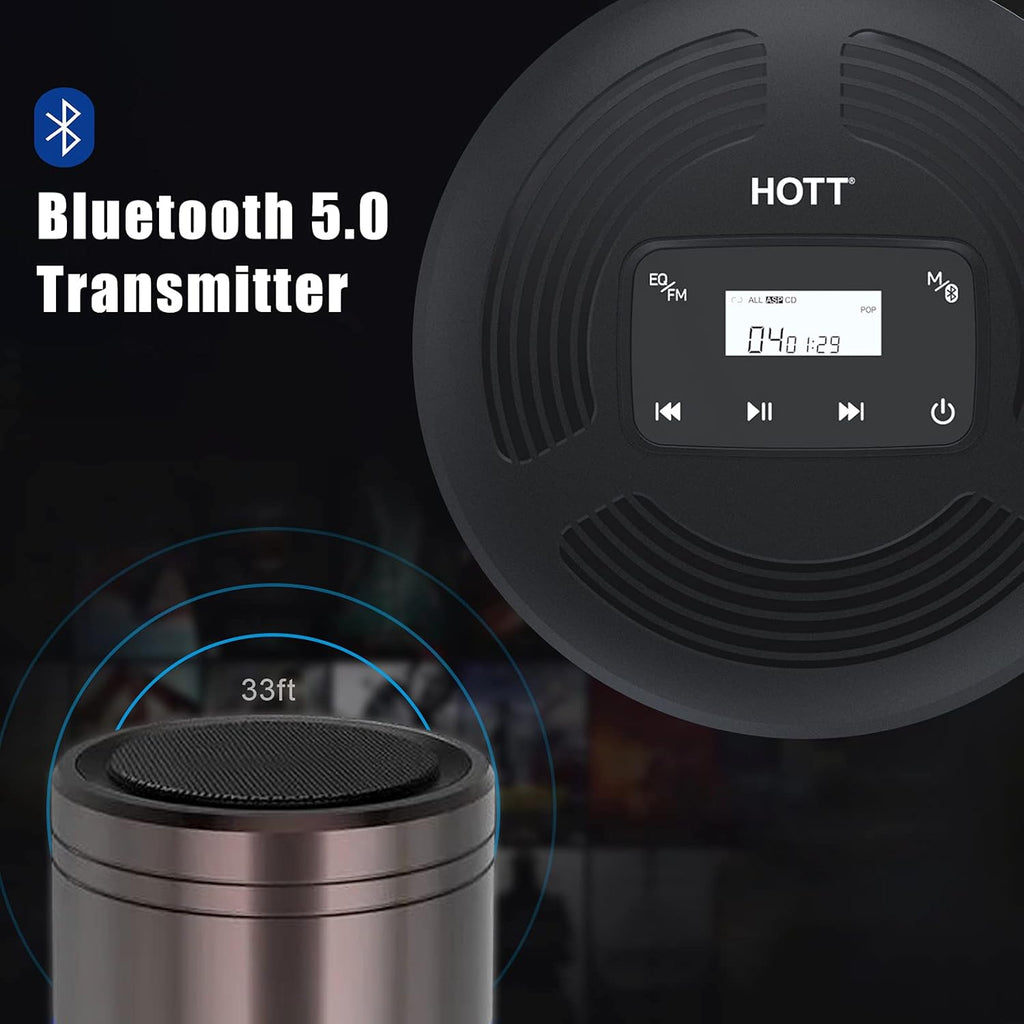 Portable CD Player with Bluetooth 5.0 and FM Transmitter K866845