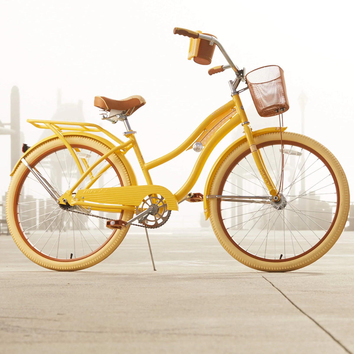 Yellow 26 Inch Cruiser Bike A418538