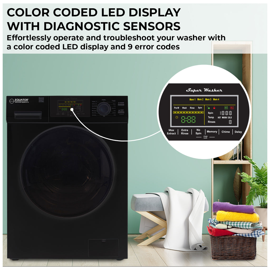 Black 110V Front Load Washer U490856