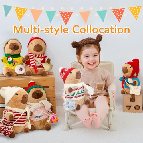 Capybara Plush with 10 Pcs Clothes & Accessories Y47335
