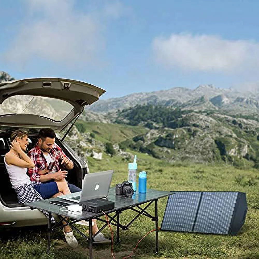 200W 154Wh Portable Power Station with 100W Foldable Solar Panel U932913