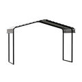 Arrow Metal Canopy 12 x 6 x 7ft. Eggshell Width 146 in Height 102 in Steel O116090