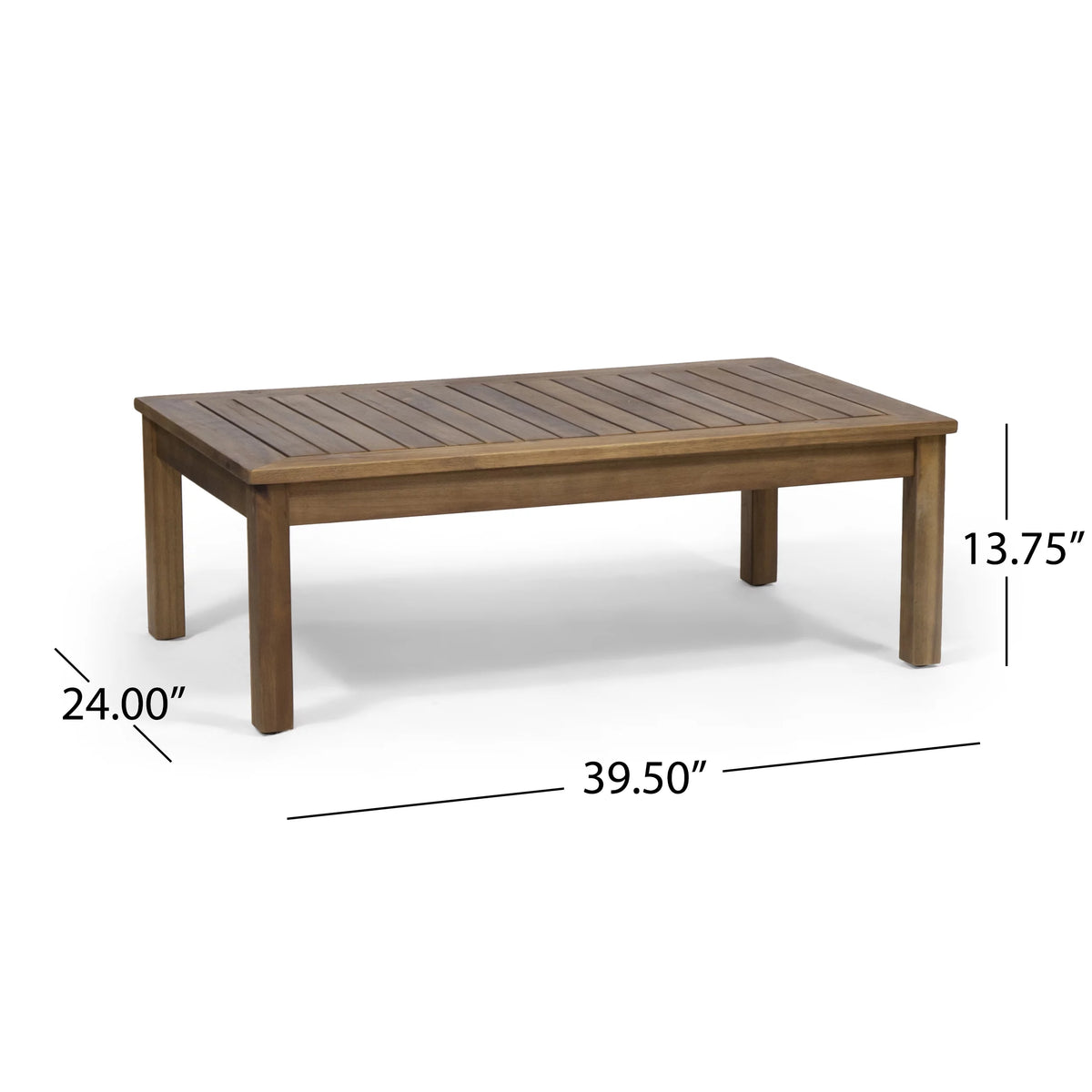 Acacia Wood and Rope 4 Seater Chat Set with Cushions V39353