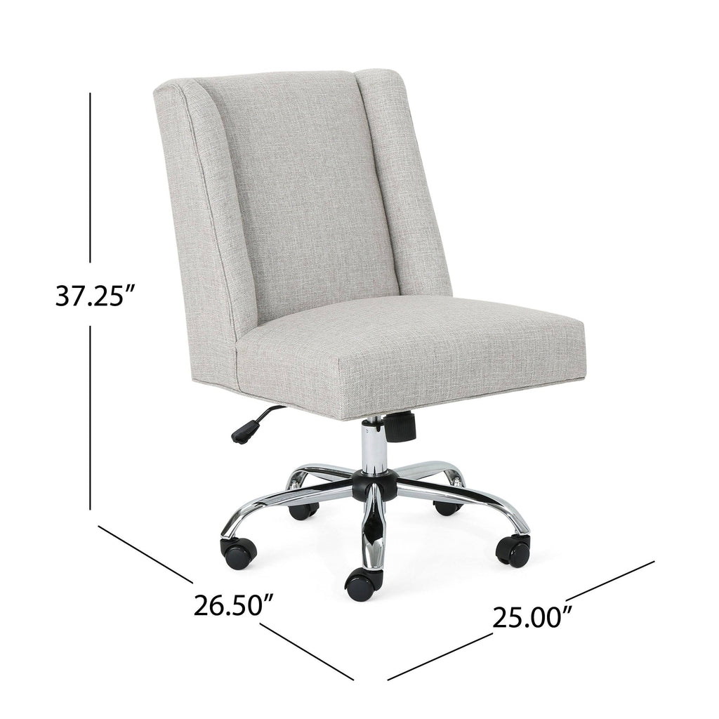 Gray and Chrome Office Chair P423844