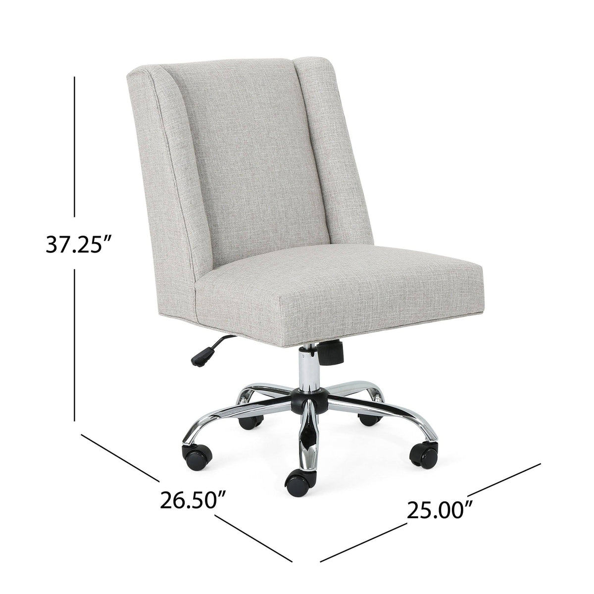 Gray and Chrome Office Chair P423844
