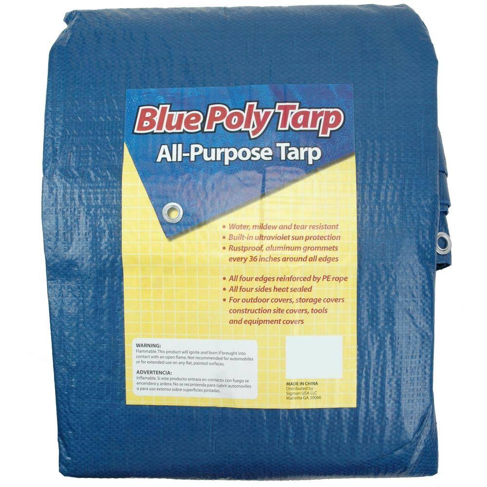 Blue 10 ft. x 20 ft. Tarp 8-Pack D9238