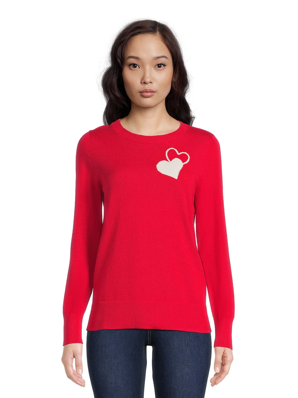 Print Crew Neck Sweater V18782