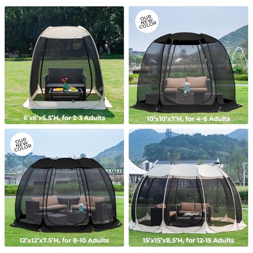 Pop Up Screen House Tent with Mosquito Netting O706468