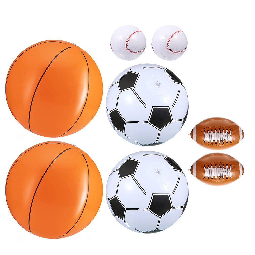 16 Pcs Inflatable Beach Ball Set W129996