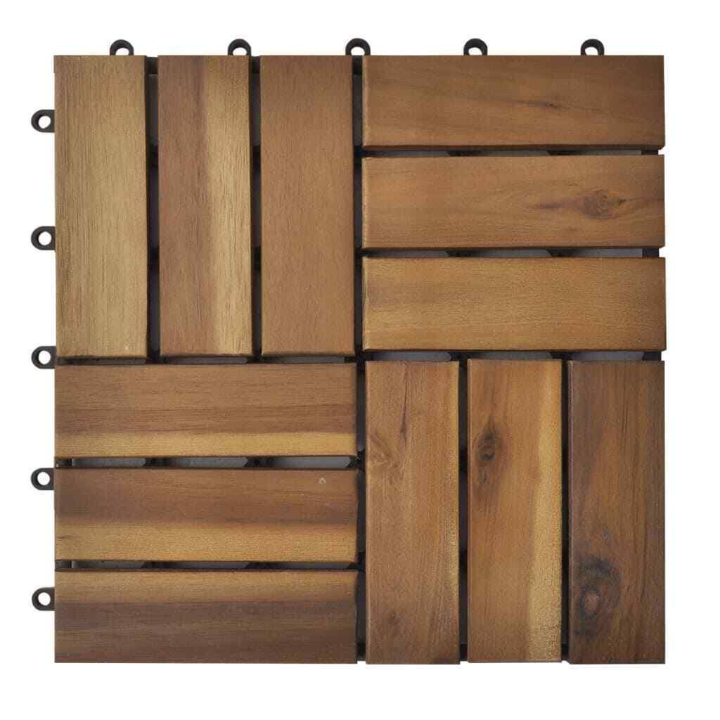 Acacia Decking Tiles Set of 30 C1418