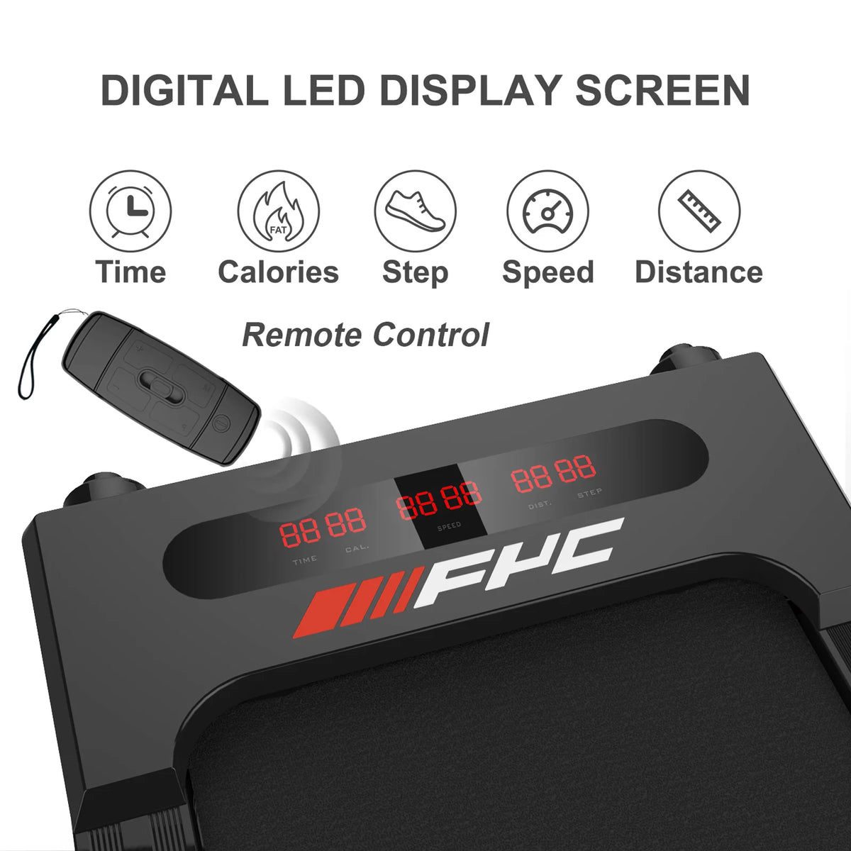 2.5 HP Folding Treadmill with LCD Display L98981