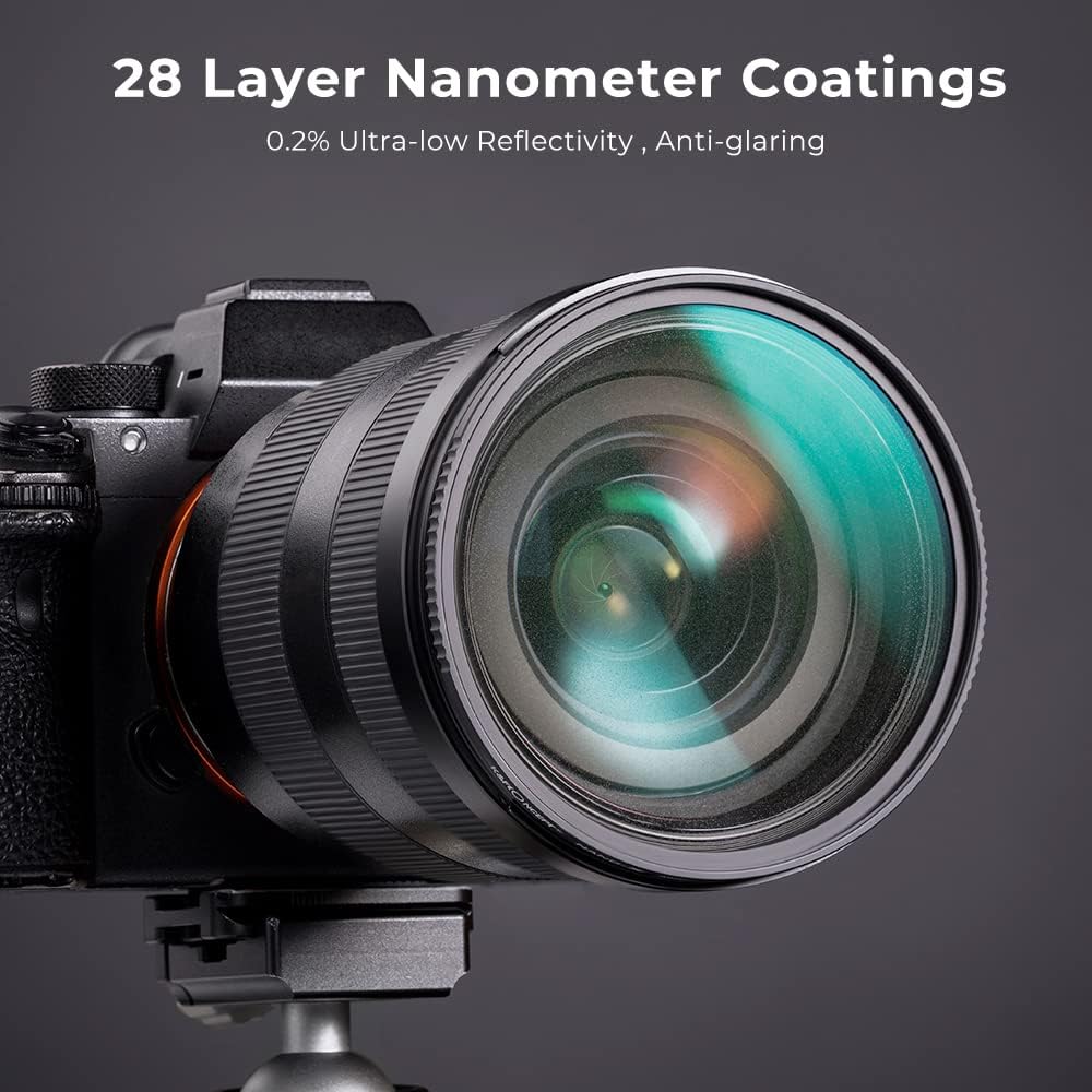 72mm Black Diffusion 1/2 Filter with 28 Multi-Layer Coatings E663278