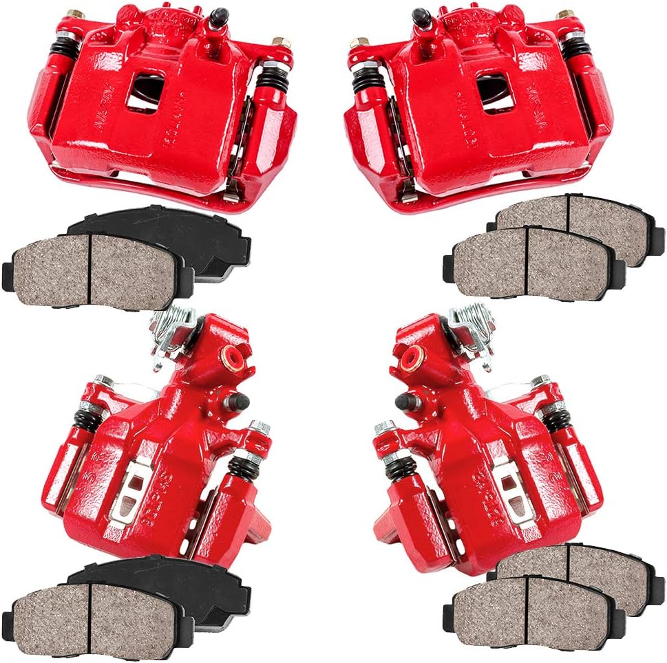 Brake Kit with Red Calipers and Ceramic Pads G330