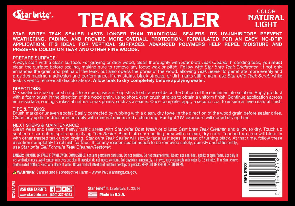 Tropical Teak Oil/Sealer Light - 32 oz K516